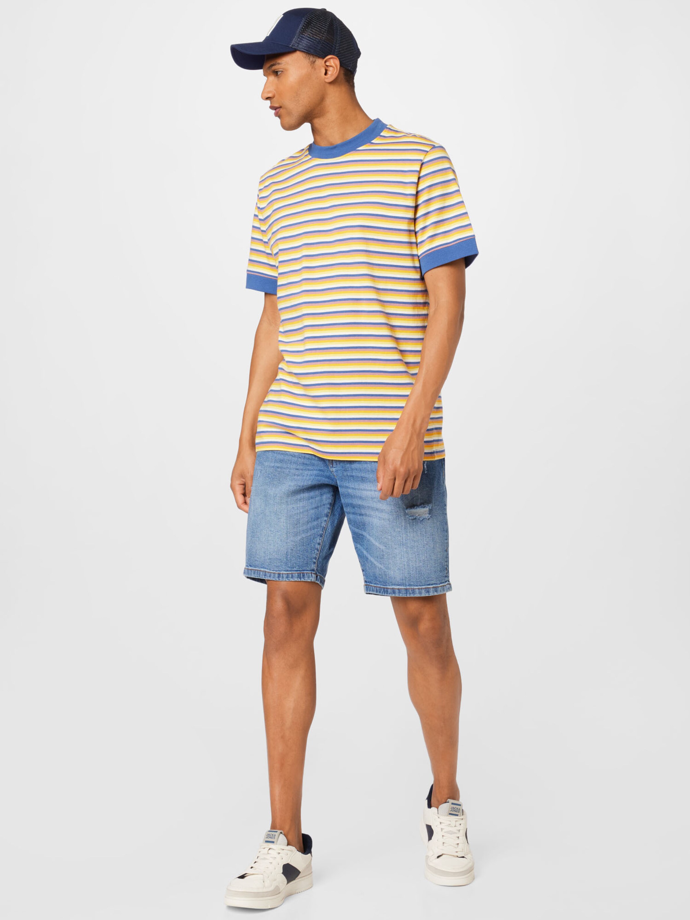 Männer Shirts Redefined Rebel T-Shirt 'Kayson' in Navy - CN88827 Männer Shirts Redefined Rebel T-Shirt 'Kayson' in Navy - CN88827