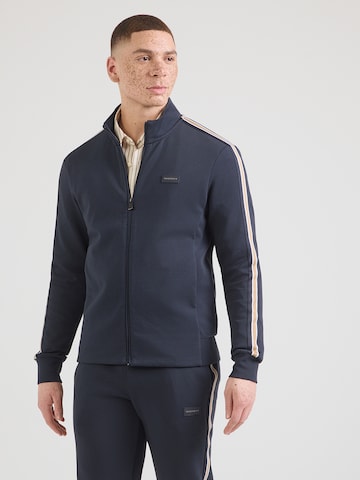 Hackett London Суичъри с качулка 'CLUB' в синьо: отпред