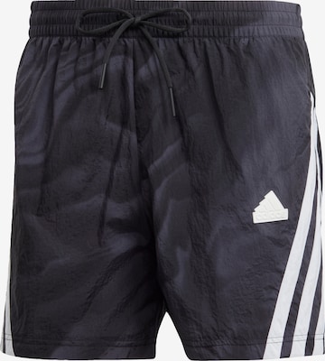 ADIDAS SPORTSWEAR Regular Sportsbukser 'Future Icons Allover Print' i svart: forside