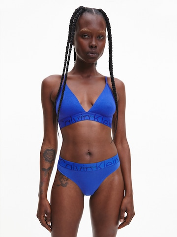 String Calvin Klein Underwear en bleu : devant