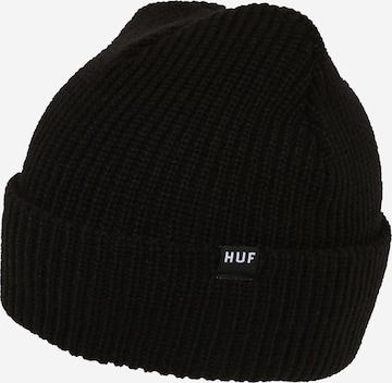 Bonnet HUF en noir : devant