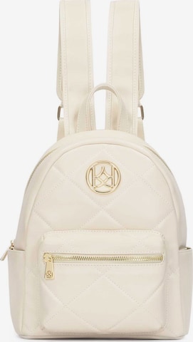 Kazar Backpack in Beige: front