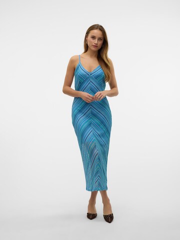 VERO MODA Gebreide jurk 'VMDEMI' in Blauw
