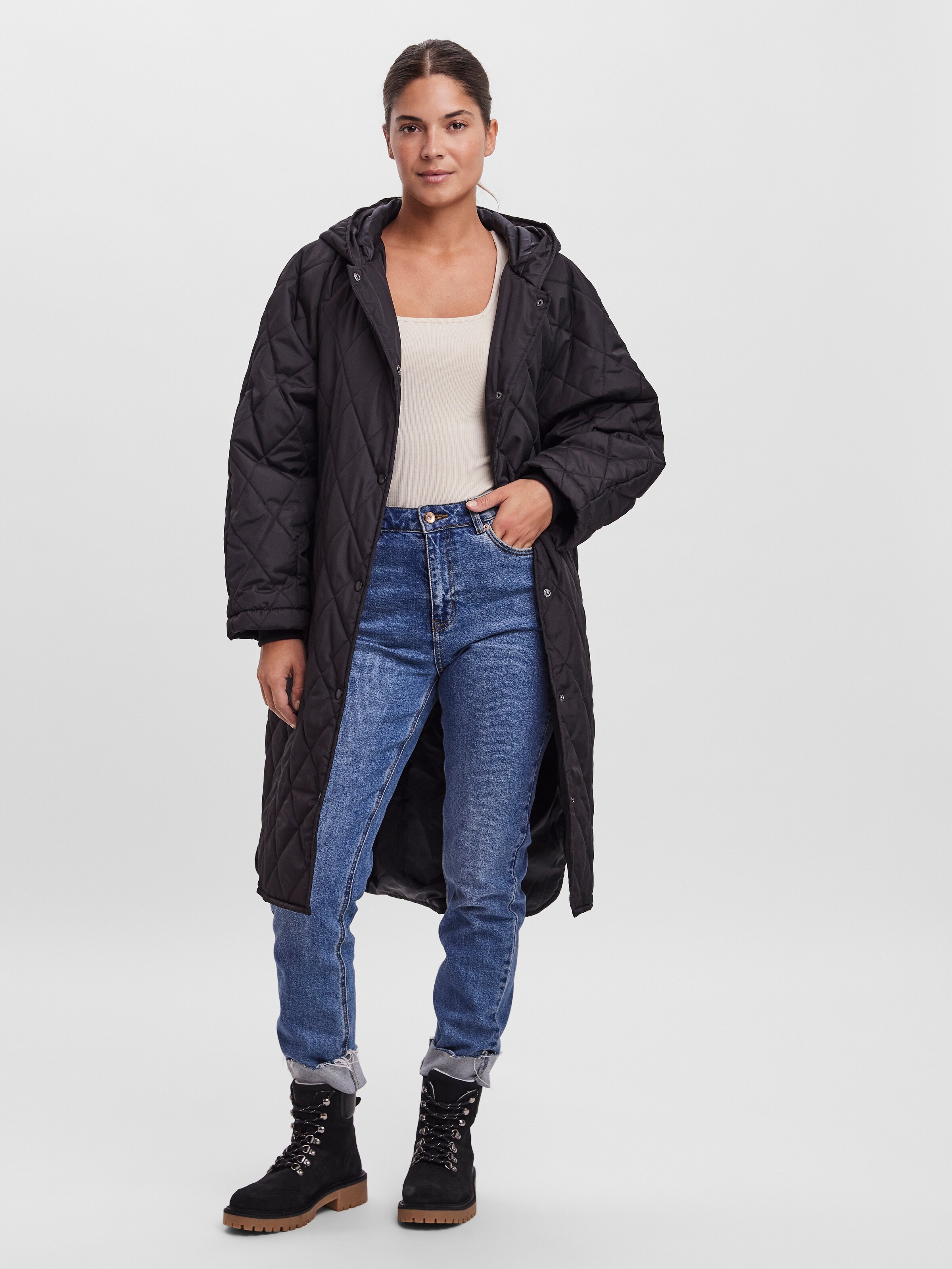 Frauen Mäntel VERO MODA Mantel 'Hera' in Schwarz - VO11473 Frauen Mäntel VERO MODA Mantel 'Hera' in Schwarz - VO11473
