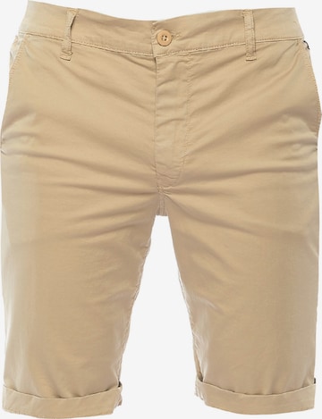 Le Temps Des Cerises Slim fit Chino Pants 'Viborg' in Beige: front