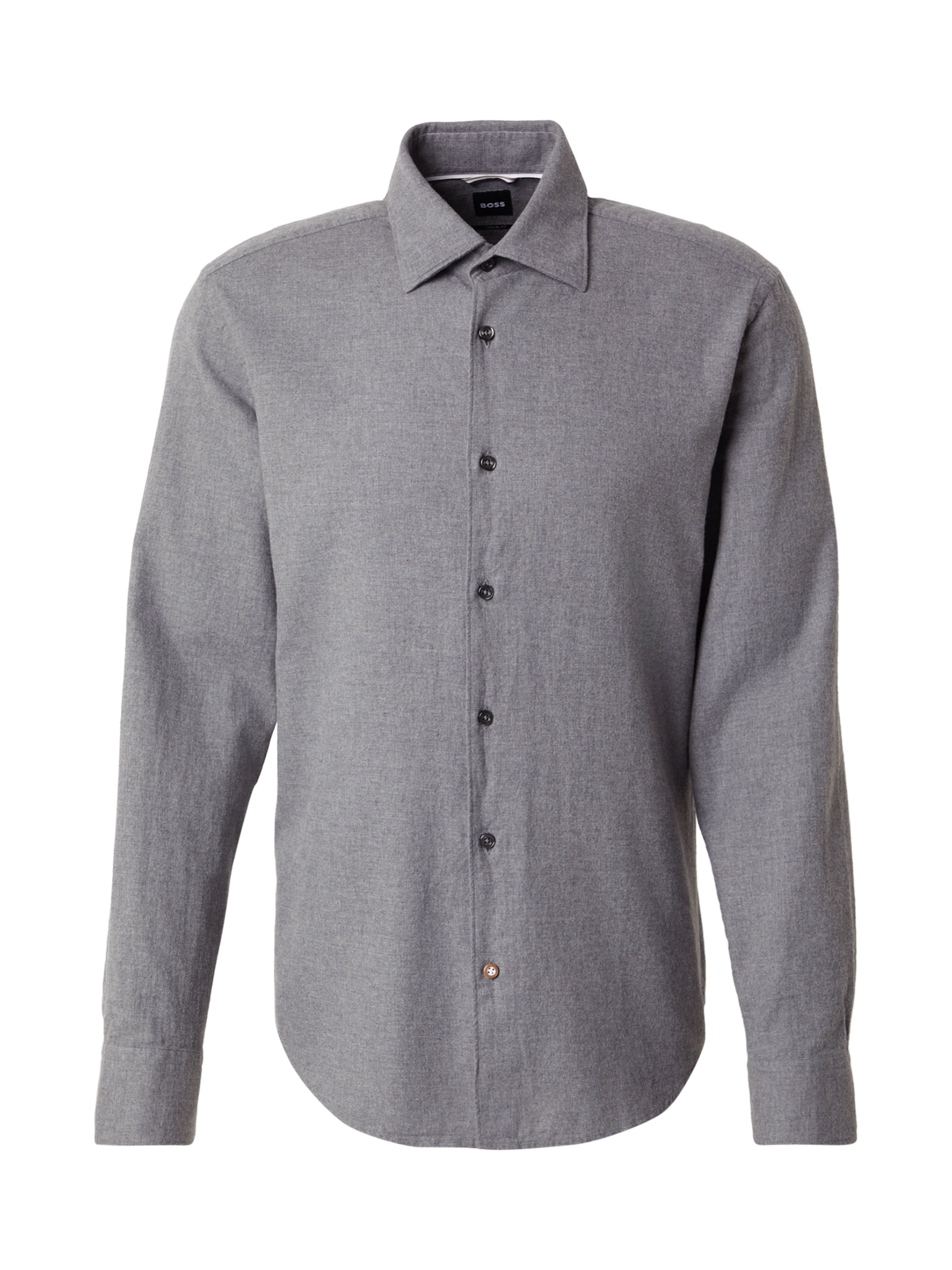 BOSS Slim Fit Hemd in Grau: Vorderseite