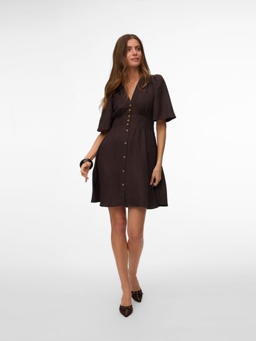 VERO MODA Shirt dress 'VMMelaney' in Brown