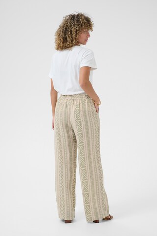 Cream Wide leg Broek 'Bellis' in Beige