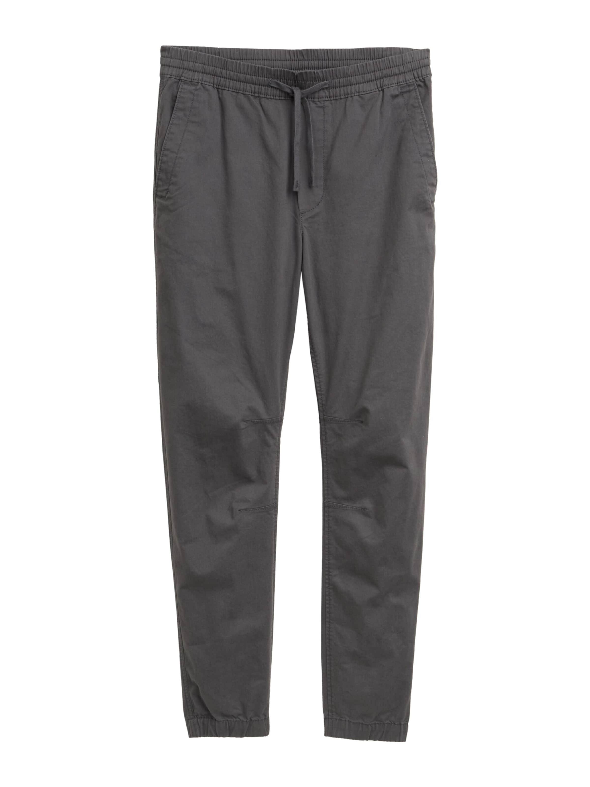 TOM TAILOR DENIM Tapered Byxa i brun: framsida