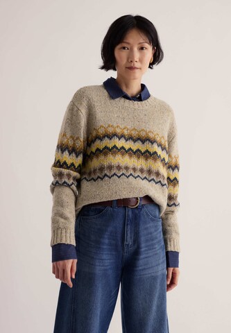 Pull-over ' Golden Light ' Seasalt Cornwall en beige : devant