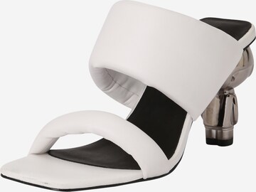Zoccoletto 'IKON' di Karl Lagerfeld in bianco: frontale