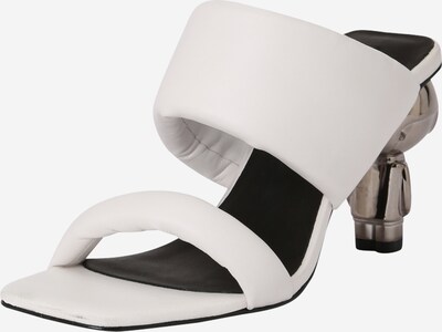 Karl Lagerfeld Zapatos abiertos 'IKON' en blanco cáscara de huevo, Vista del producto