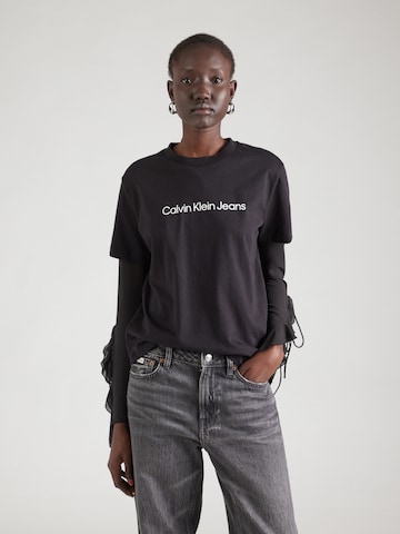 Maglietta di Calvin Klein Jeans in nero: frontale