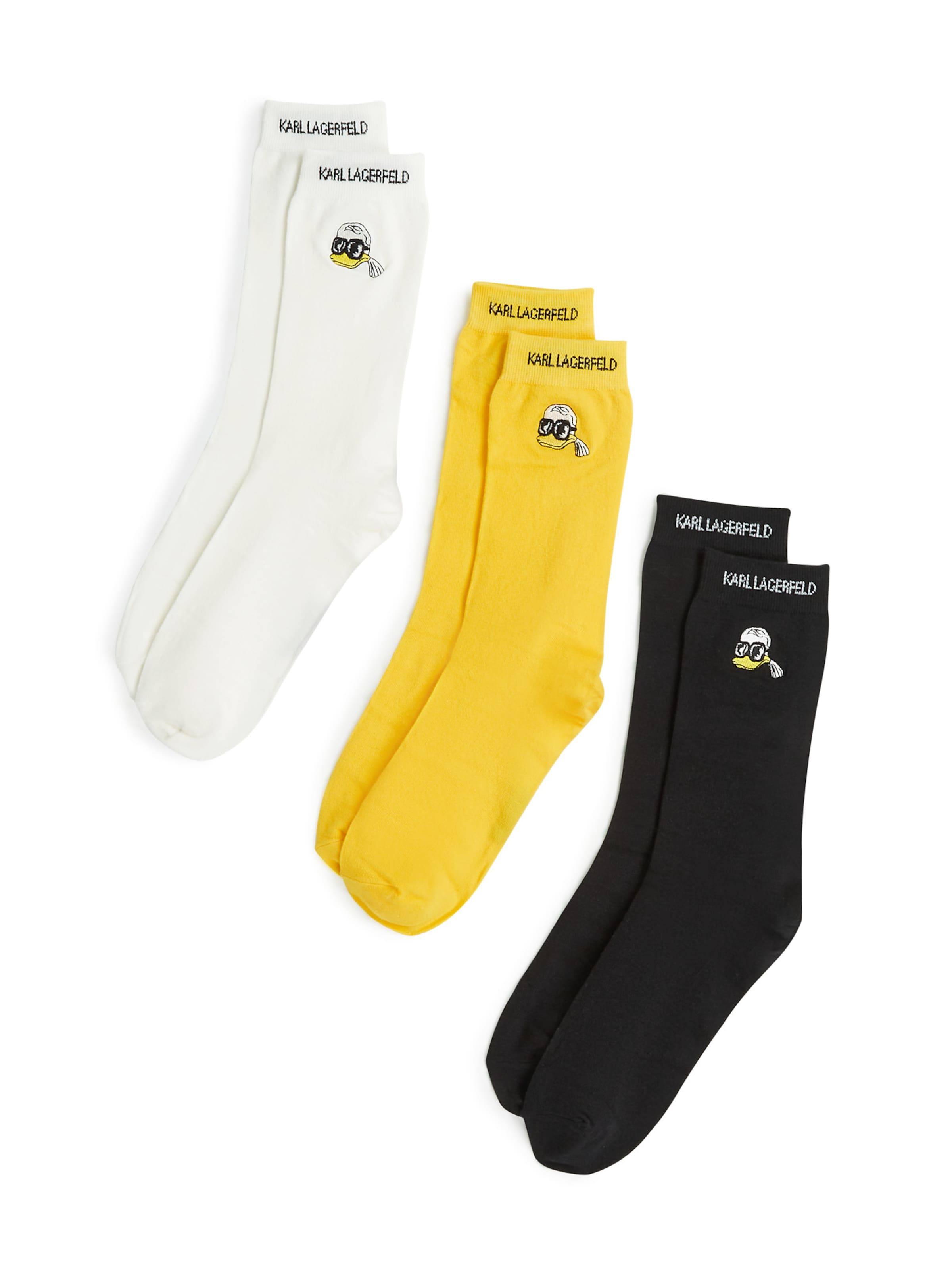 dzeltens Karl Lagerfeld Zeķes 'Disney x Karl Lagerfeld': no priekšpuses