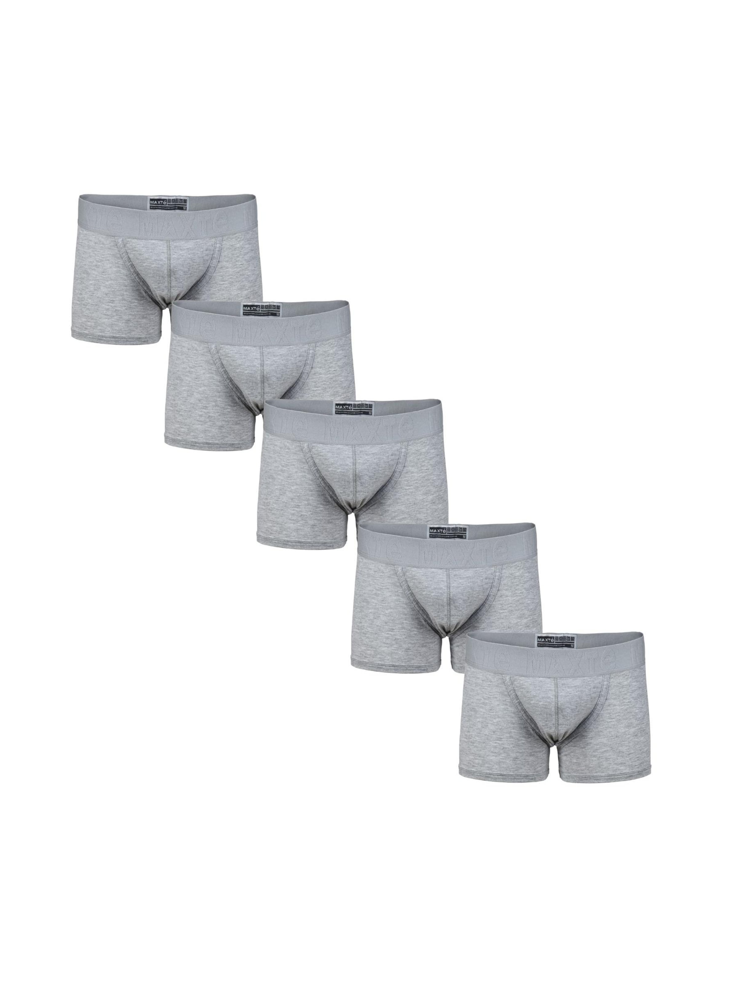 Maxte Boxer shorts 'COTTON MAX Boxershorts Men 5er Pack' in Grey: front
