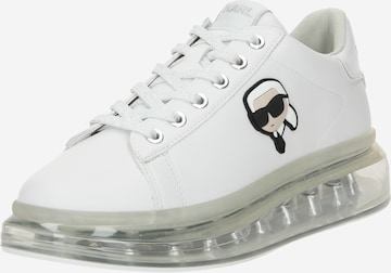 Baskets basses Karl Lagerfeld en blanc : devant