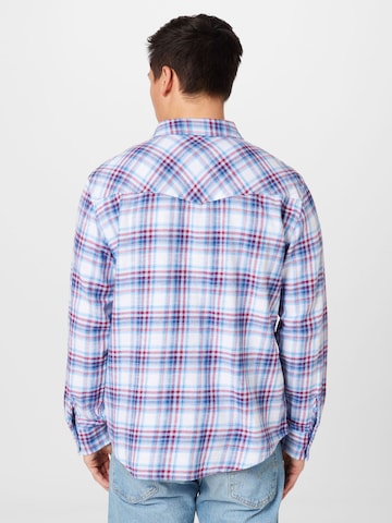 LEVI'S ® Comfort fit Button Up Shirt 'Relaxed Fit Western' in Blue