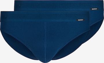 Slip Skiny en bleu : devant