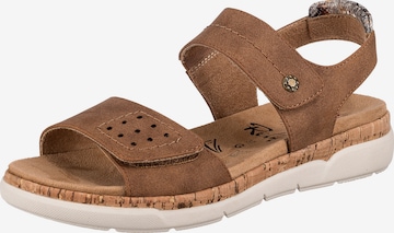 Relife Sandals 'Herich' in Brown: front