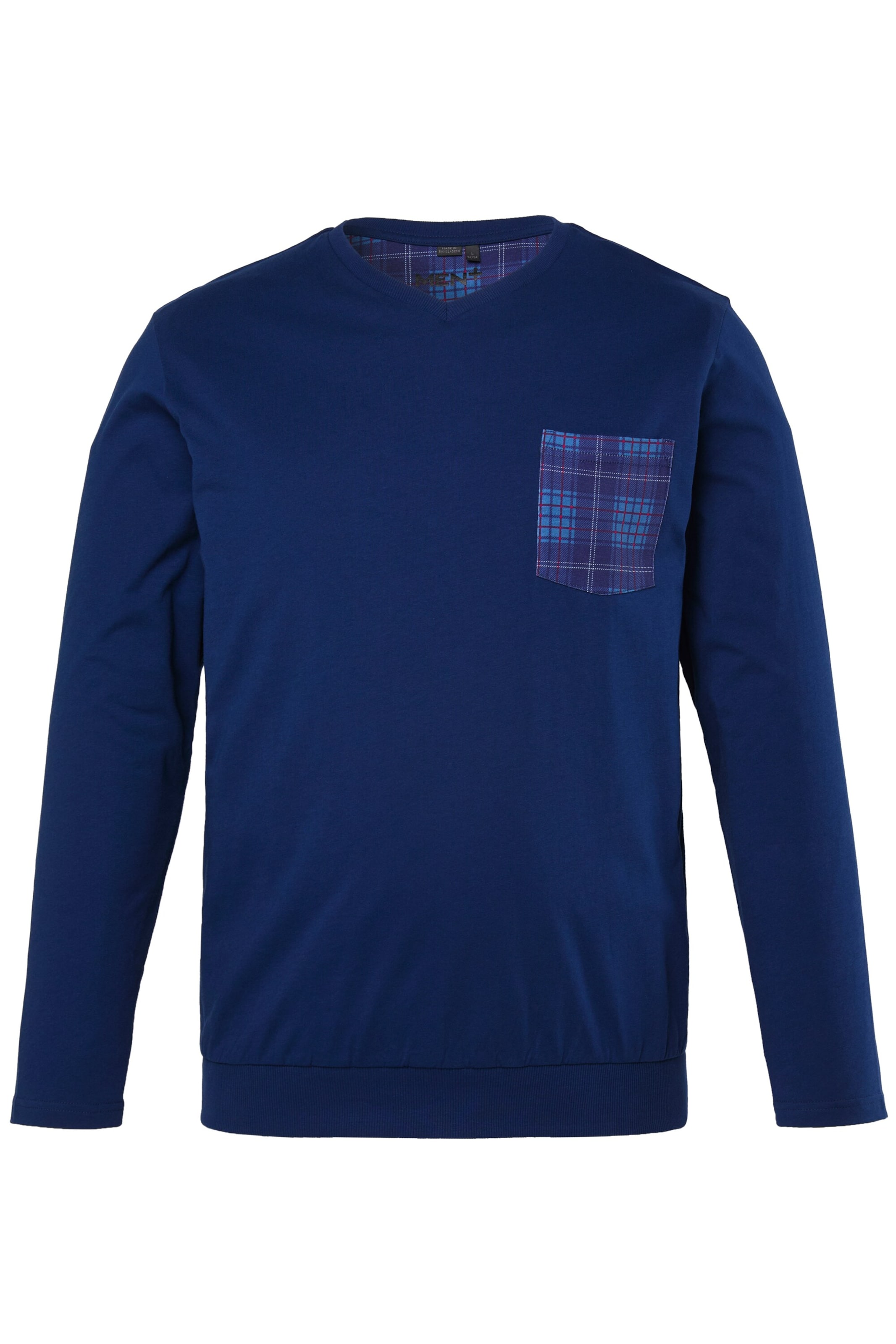 Men Plus Pyjama lang in Blauw