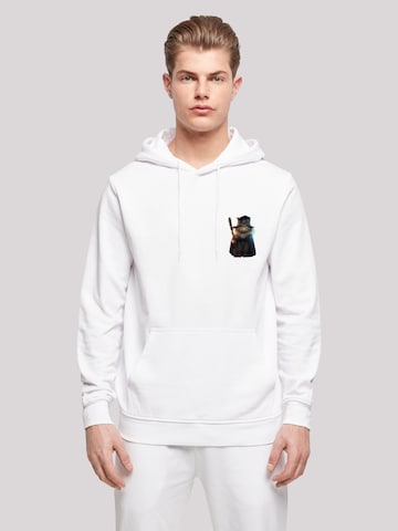 Sweat-shirt 'Animal Galore' F4NT4STIC en blanc : devant