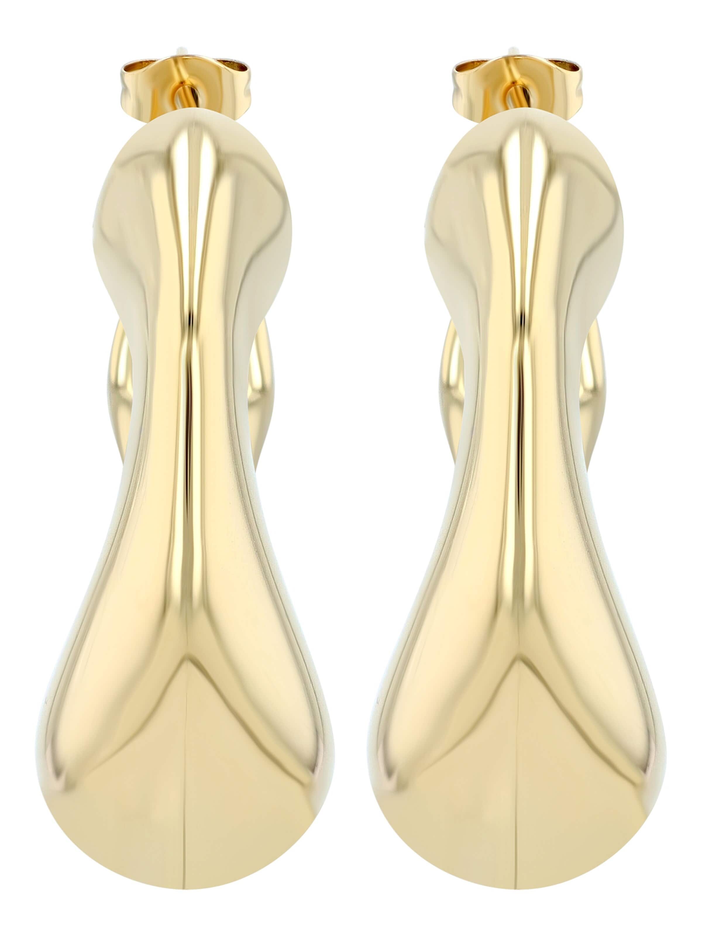 Akzent Earrings 'wasserfest' in Gold