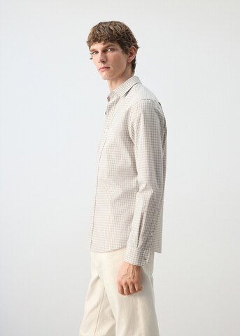 MANGO MAN Comfort Fit Hemd 'David' in Grau