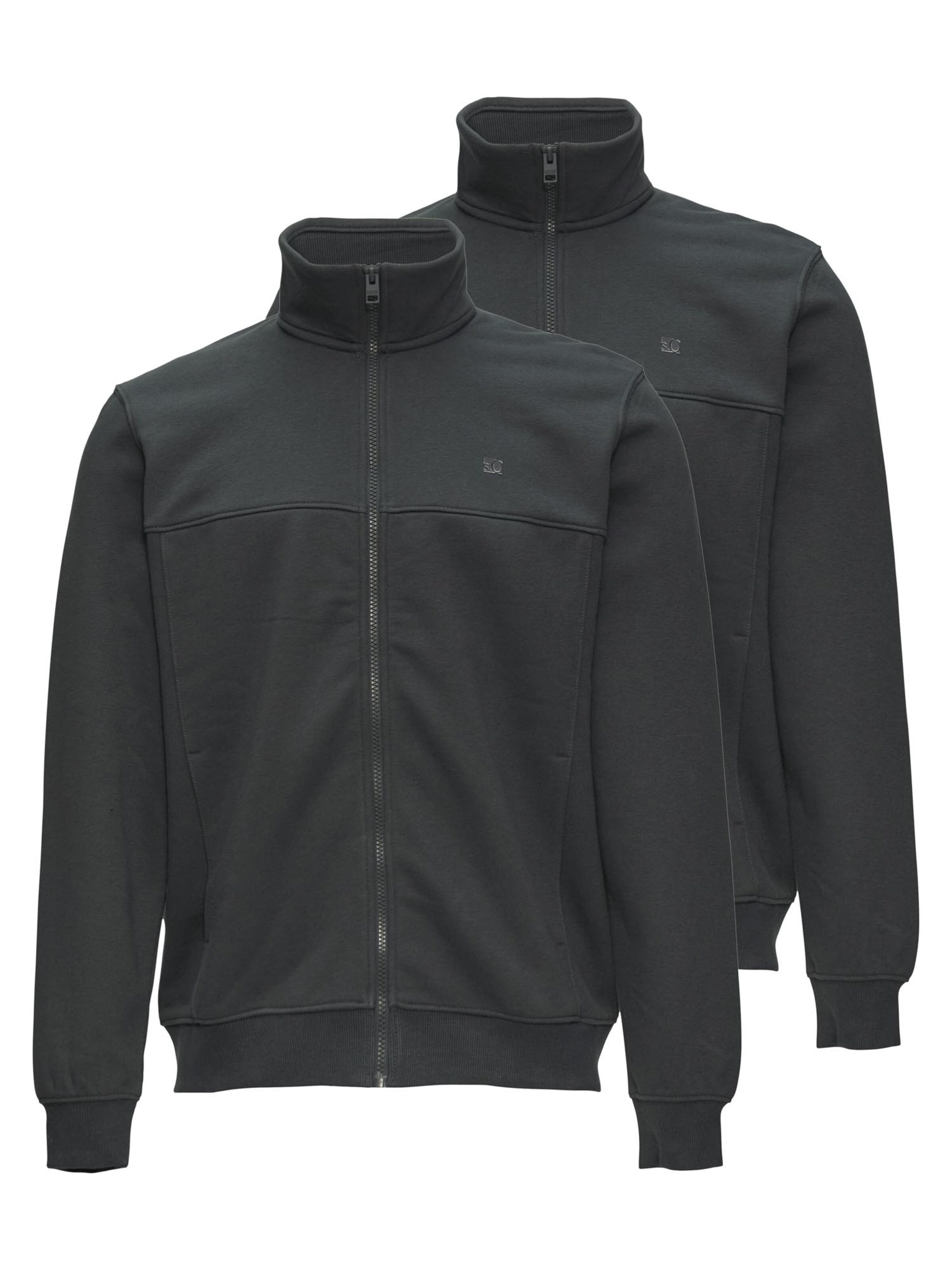 s.Oliver Sweatjacke 'Basic'‌‌‌‌‌‌‌‌ in Schwarz: Vorderseite