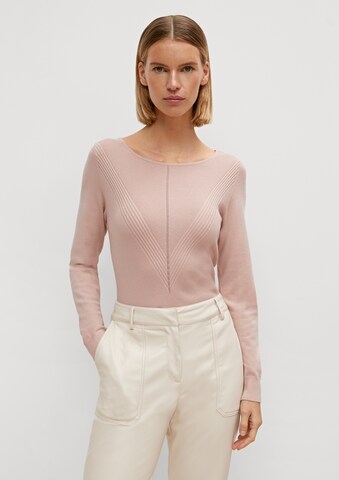 Pull-over COMMA en rose : devant