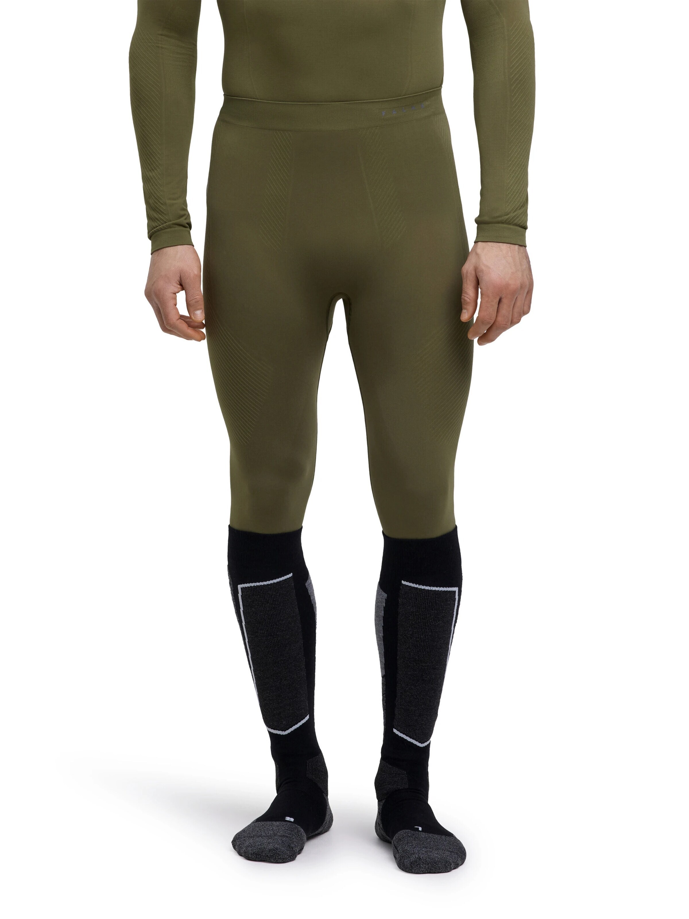 FALKE Skinny Workout Pants in Green