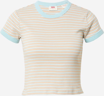 LEVI'S Μπλουζάκι 'RINGER' σε μπεζ / μπλε ουρανού / αστακί, Άποψη προϊόντος