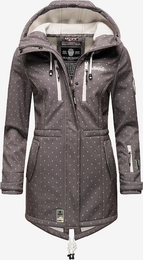 Cappotto funzionale 'Zimtzicke' MARIKOO di colore grigio / bianco, Visualizzazione prodotti