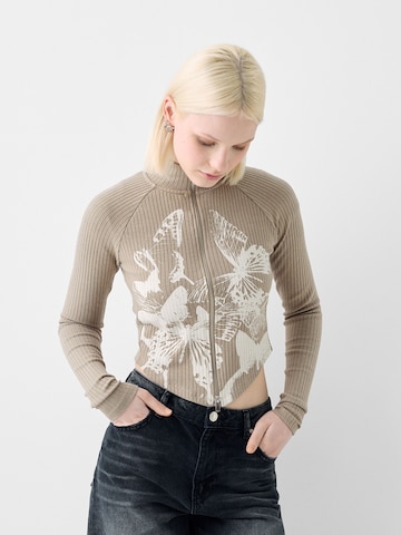 Bershka Kofta i beige: framsida