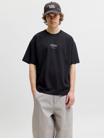 JACK & JONES Trikot 'JJEBARRON STUDIO' – černá: přední strana