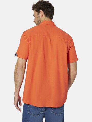 BABISTA Regular fit Button Up Shirt 'Stefzite' in Orange