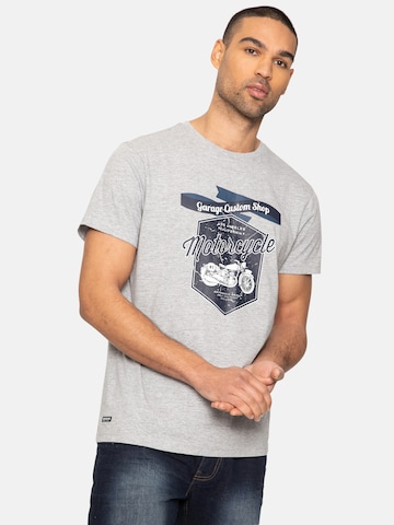T-Shirt 'Jesse' Threadbare en gris : devant