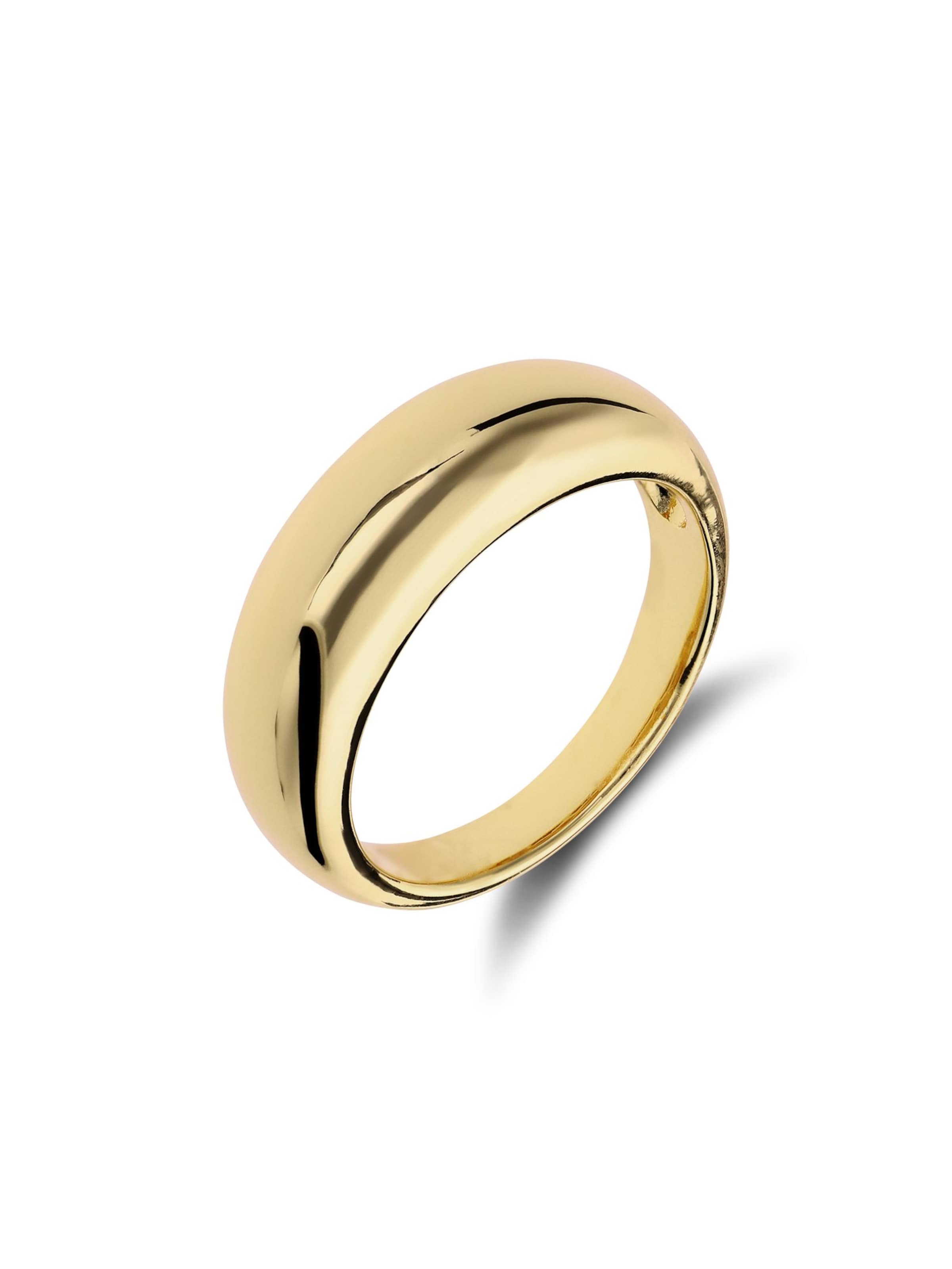 Lucardi Ring in Goud: voorkant