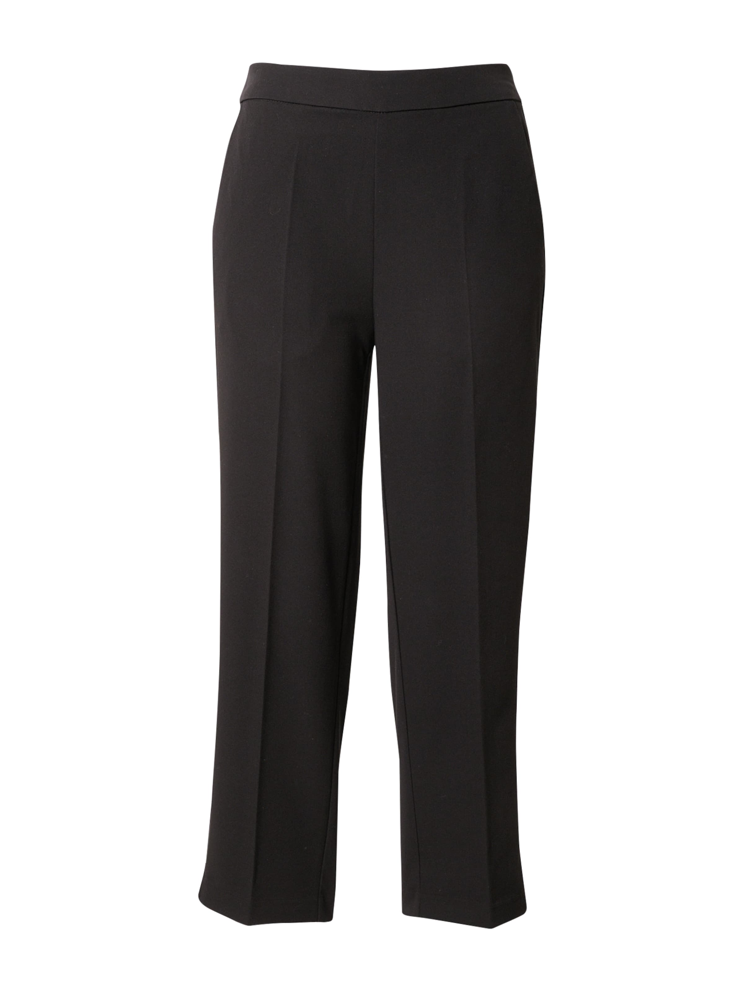 Kaffe regular Bukser med fals 'Sakura' i sort: forside