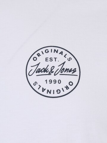 T-Shirt 'SHARK' Jack & Jones Plus en blanc