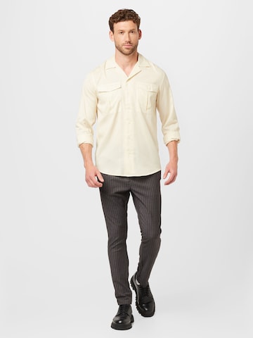 Redefined Rebel Regular Fit Skjorte 'Michael' i hvit