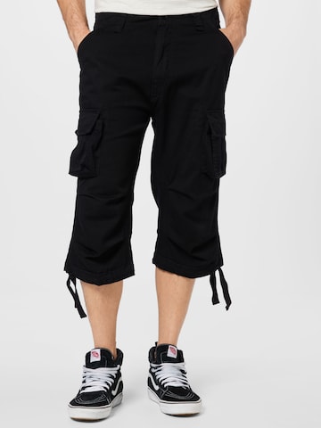 BranditCargo hlače - crna boja: prednji dio