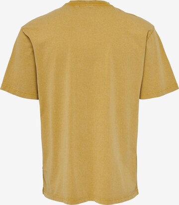 Only & Sons Shirt 'Ron' in Yellow