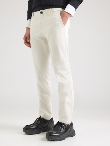 ARMANI EXCHANGE Úzky strih Chino nohavice - Béžová: predná strana