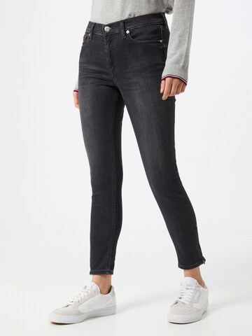 Tommy Jeans Skinny Jeans 'Nora' in Zwart: voorkant