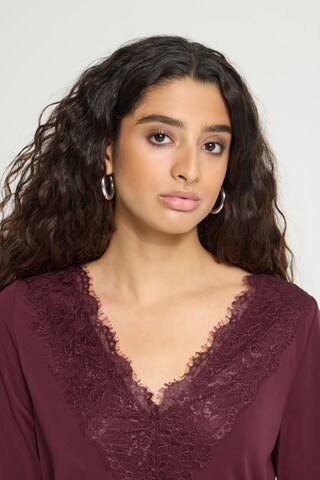ICHI - Camisa 'IHLike' em vermelho