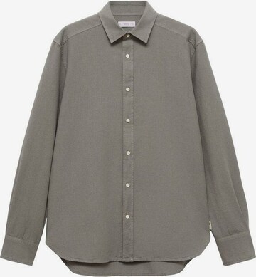 MANGO TEEN Regular fit Button Up Shirt in Green: front