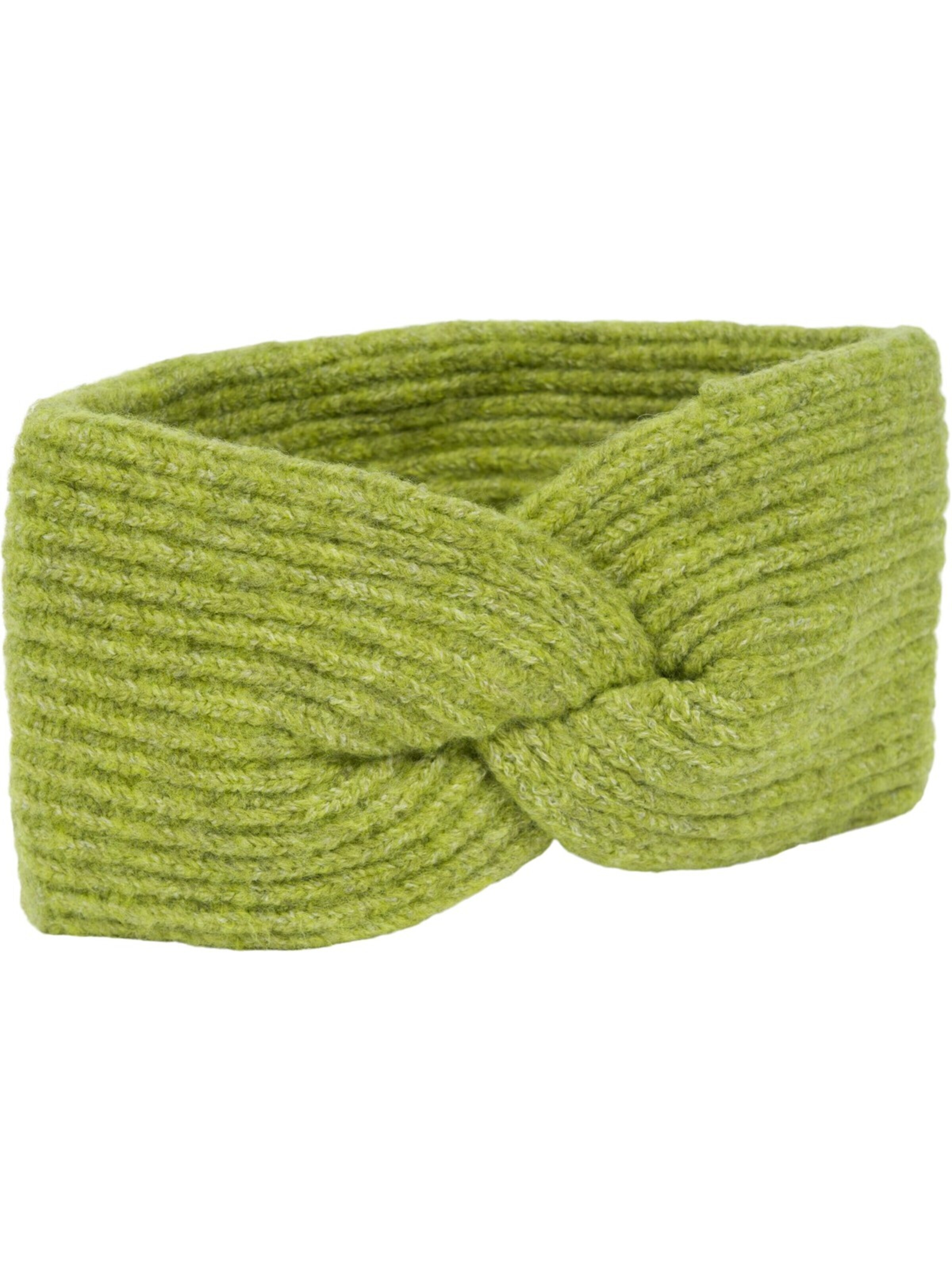 styleBREAKER Headband 'Strick Stirnband Rippenmuster Twist Knoten' in Green
