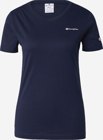 Champion Authentic Athletic Apparel - Camisa em azul: frente