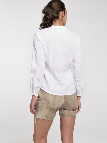 Blouse folklorique 'Binette' SPIETH & WENSKY en blanc