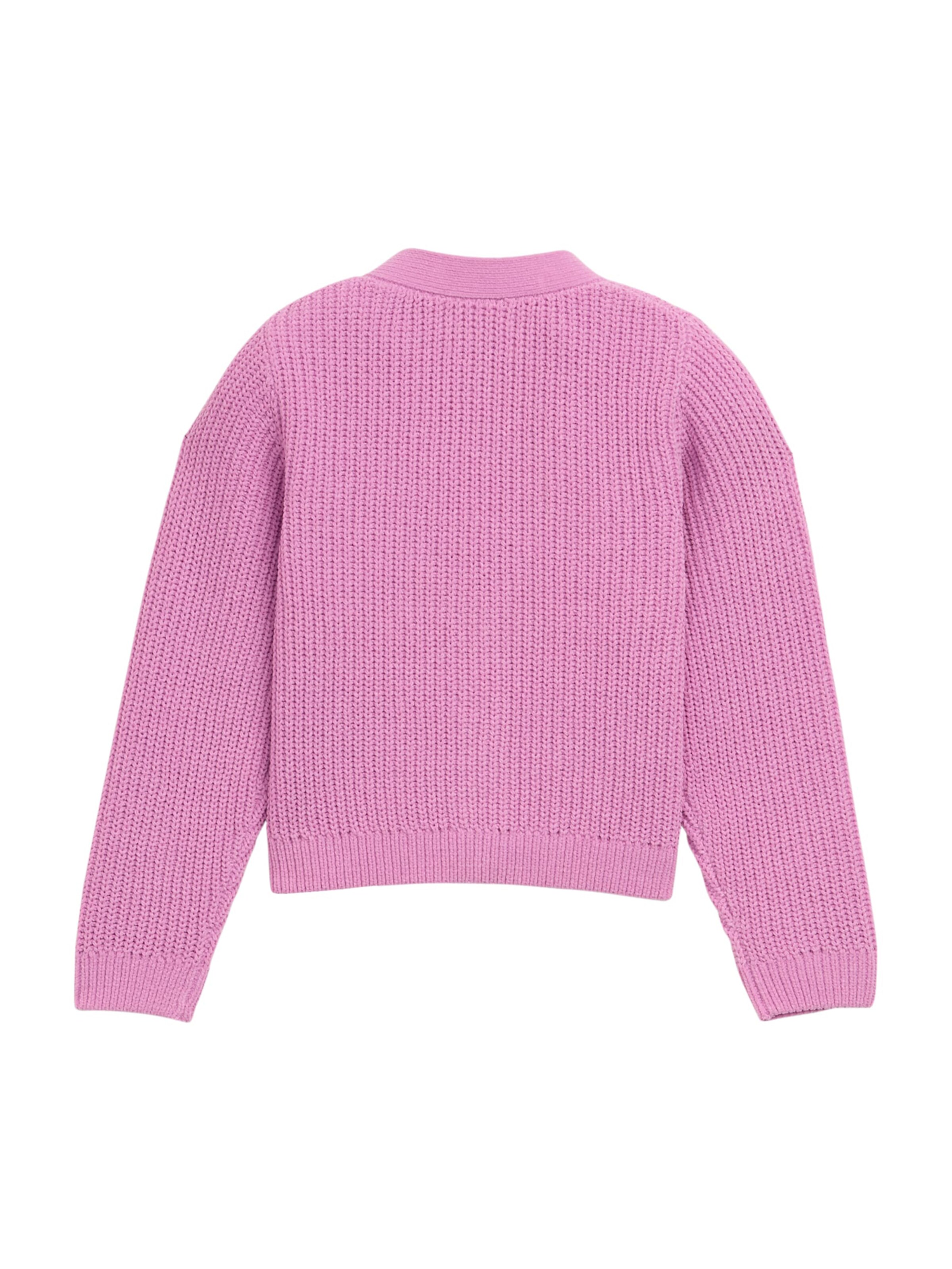 TOM TAILOR Вязаная кофта в Ярко-розовый